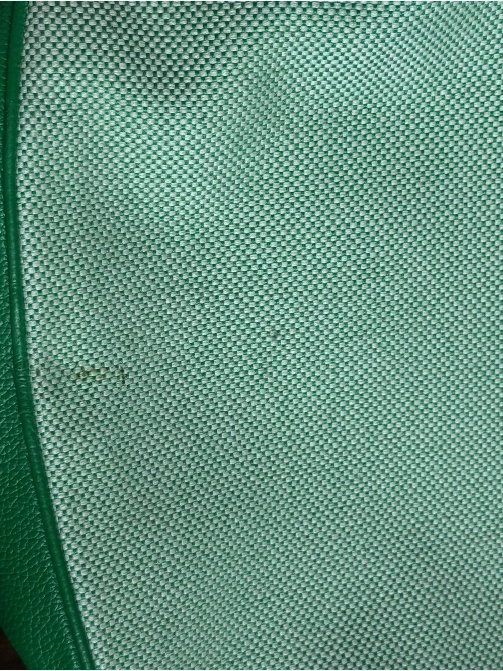 kate spade Green and Cream Crossbody Bag with Striped Strap
